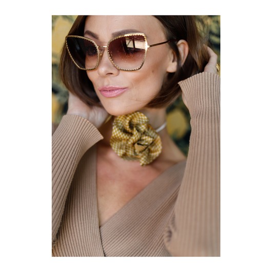 chokery Jedwabny choker