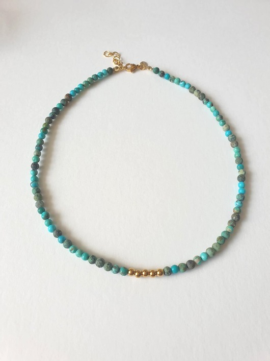 chokery Naszyjnik UNO turkus