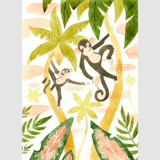 Las Palmas - ilustracja oryginalna A3 Czary Malary
