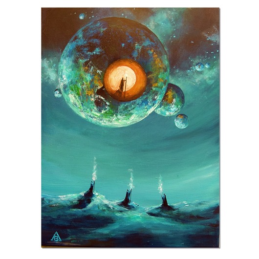 obrazy Powitanie XVI surrealizm realizm magiczny oryginalny obraz ręcznie malowany
