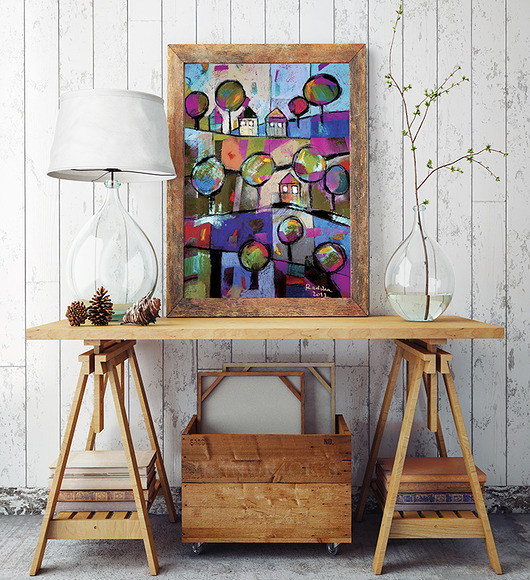 Góry - plakat 50x70 cm Katarzyna Radzka