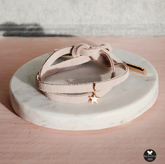 bransoletki skórzane Blush twinkle