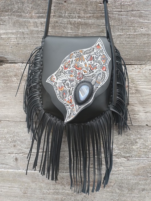 torby na ramię Torebka skórzana wykonana ręcznie . Marzec.