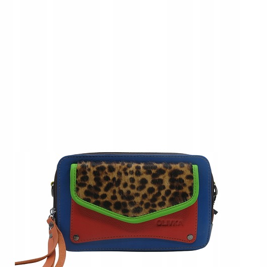 torby na ramię Torebka listonoszka zero waste skórzana przepiękna oryginalna OLIVKA