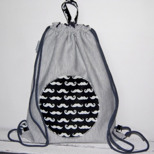 Dresbag- wodoodporny worko-plecak- Wąsy craftKASIA