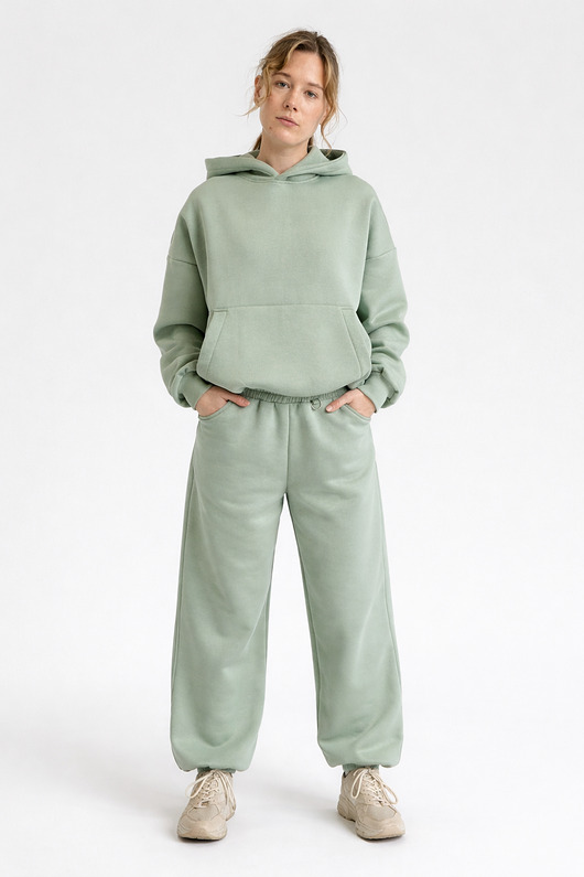 komplety damskie Zestaw - Dres Boxy&Baggy Szałwia