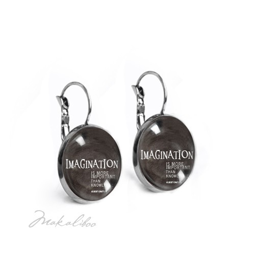 Imagination Black - kolczyki simple Makaliboo