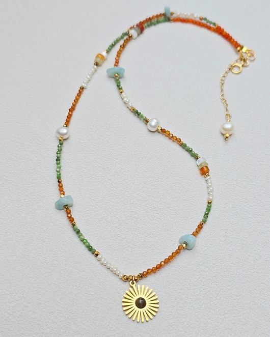 złote naszyjniki Delikatny Naszyjnik Boho