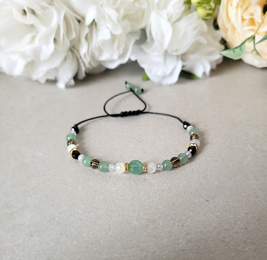 bransoletki z kamieni naturalnych RAK- Bransoletka zodiakalna regulowana