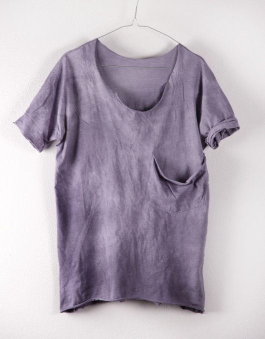 T-shirt farbowany wrzos HATLAPPA