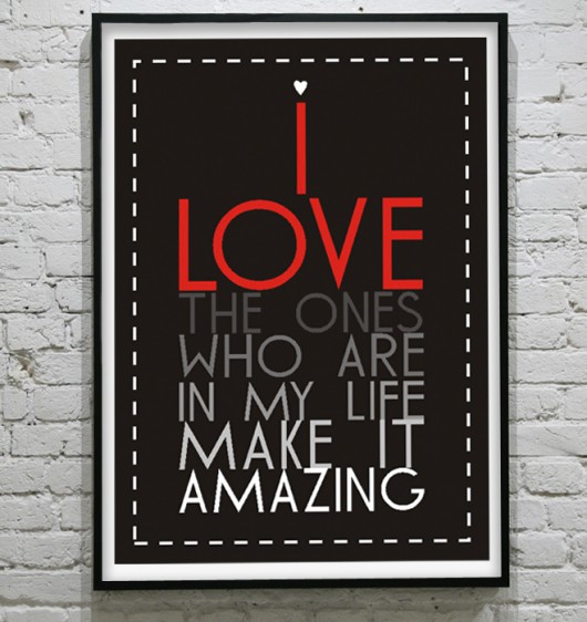 i LOVE ... - POSTER 50x70 cm KOKO by HOKO