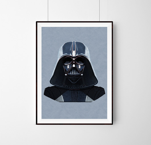 STAR WARS DARTH VADER|  art Giclée print | A3 Żaneta Antosik PRINTS