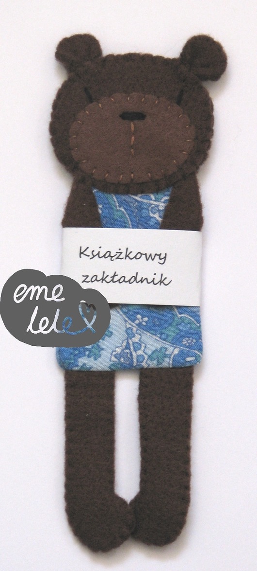 Miś - zakładka do książki emelele