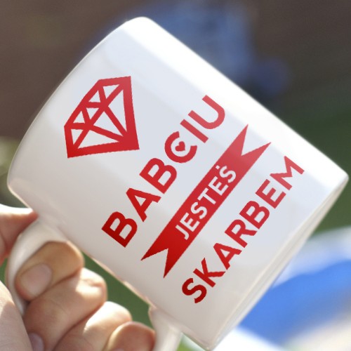 Babciu jesteś skarbem Kubek ONE MUG A DAY