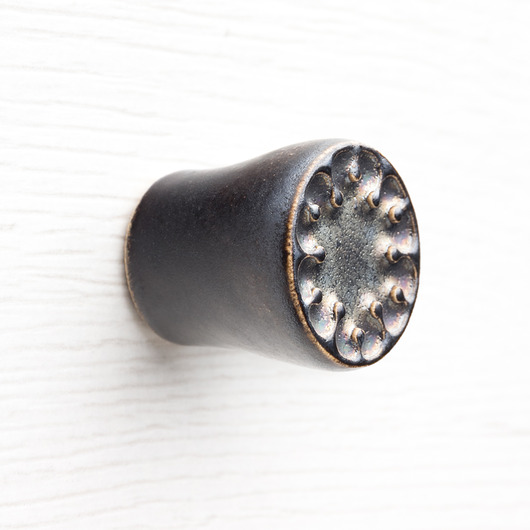 gałki do mebli Gałka do mebli, złoto-liliowo-czarna, wz.9