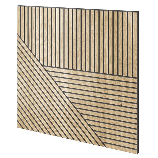 Ozdoby na ścianę Panel frezowany - Toledo 60x60 cm