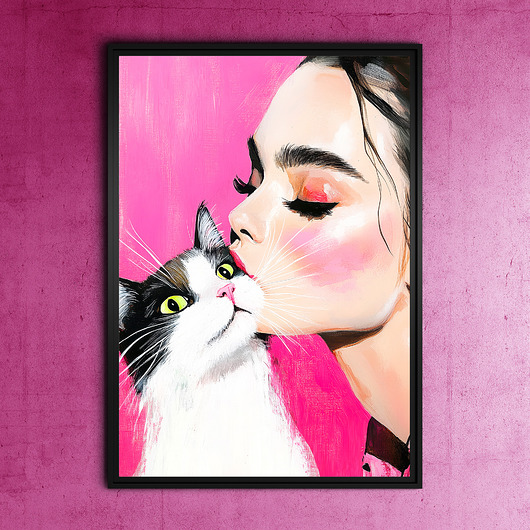 plakaty Kocham Cię Kocie  - grafika na plakacie
