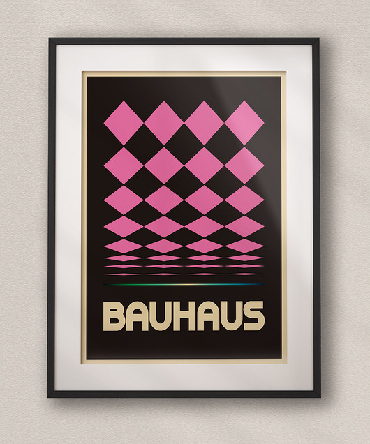 plakaty Minimalistyczny plakat - Bauhaus #27 - Do salonu, sypialni, biura