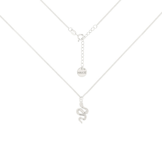 chokery Srebrny choker pancerka z wężem