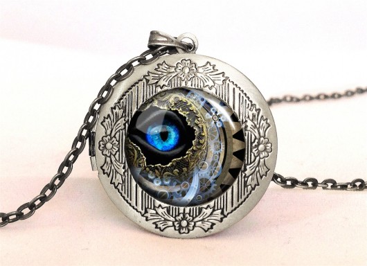 Medalion sekretnik Steampunk eye - 0577 EGGinEGG