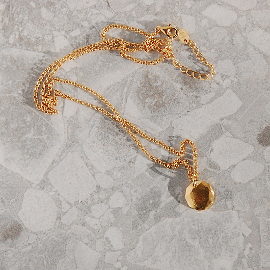 złote naszyjniki Naszyjnik Medalion srebrny złocenie żółte