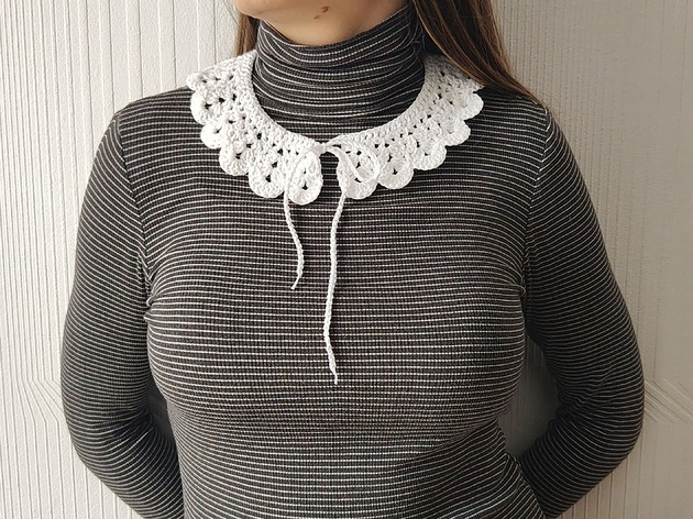 Akcesoria pozostałe Modny biały kołnierzyk