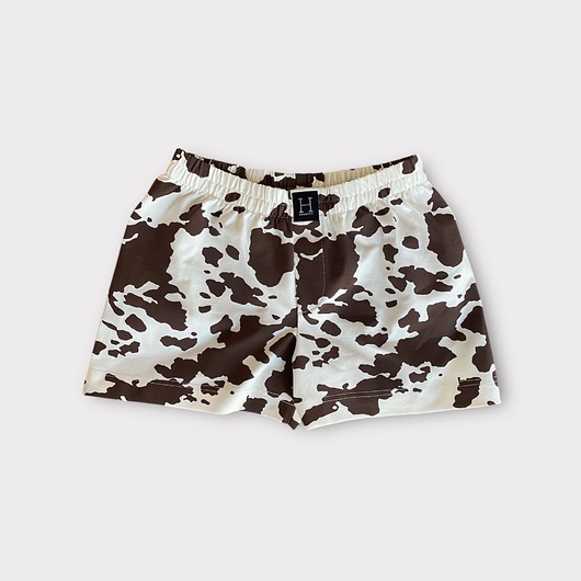 piżamy damskie Spodenki unisex do spania bokserki w krowe
