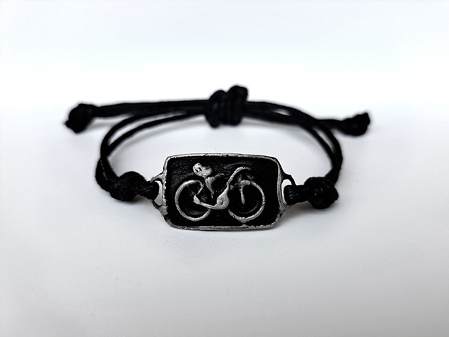 biżuteria męska Bransoletka z rowerem