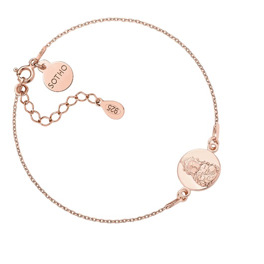 bransoletki złote Bransoletka z różowego złota z Buddą