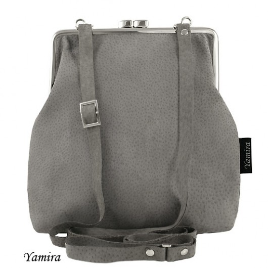 Torebka :: grey leather mini :: yamira