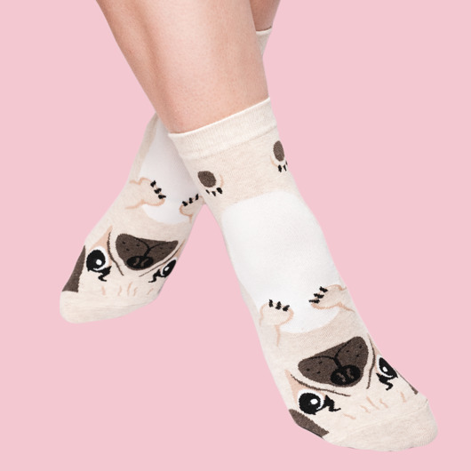 Skarpetki z mopsem CandySox