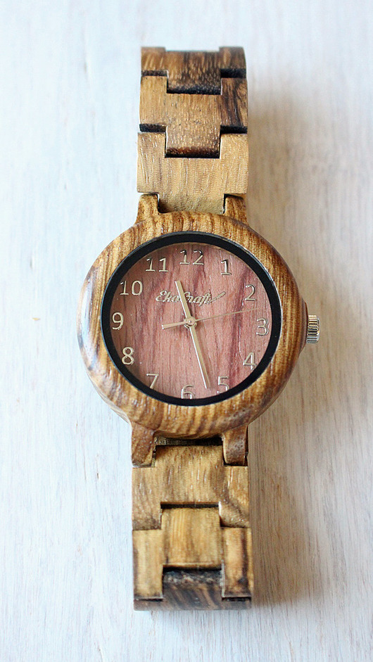 Damski drewniany zegarek seria FULL WOOD EkoCraft
