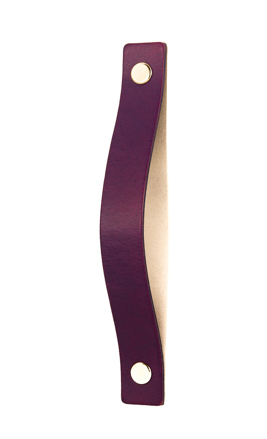 gałki do mebli Skórzany uchwyt meblowy COLORISO PURPLE