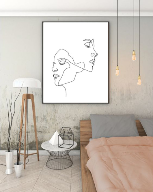 grafiki i ilustracje PLAKAT szkic, rysunek, twarze, grafika