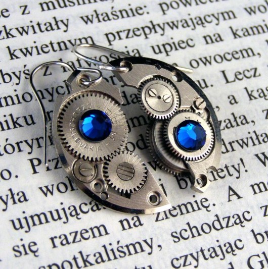 Mechaniczne kolczyki 296 Zegarynki