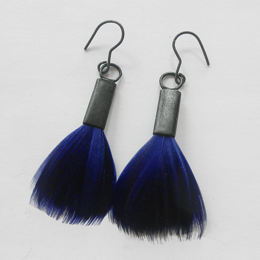 kolczyki z piórami PIÓRKO kolczyki