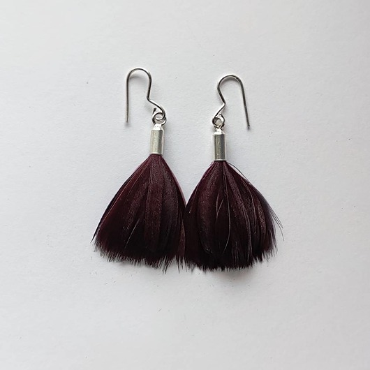 kolczyki z piórami PIÓRKO kolczyki