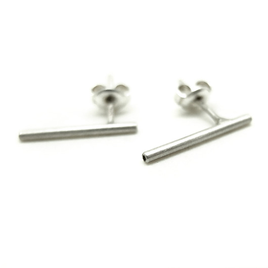 kolczyki srebrne Srebrne kolczyki Kreski