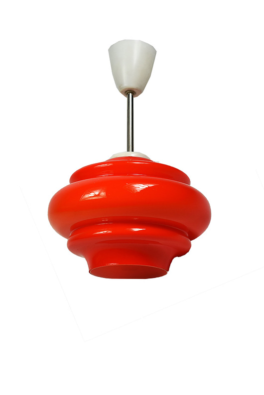 lampy wiszące Lampa wisząca wyprodukowana w Polsce w latach 70