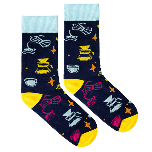 skarpetki męskie Skarpetki kawowe kawa grantowe skarpetki we wzory Kabak