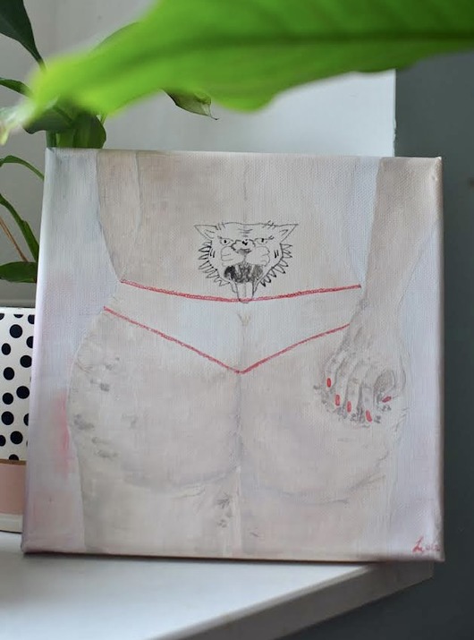 obrazy Rok Tygrysa / Akryl na płótnie / 20x20 cm
