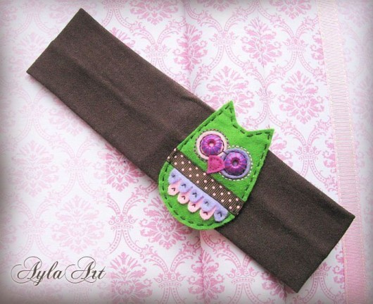 Opaska do włosów z SOWĄ :)  --- CUTE :) AylaArt