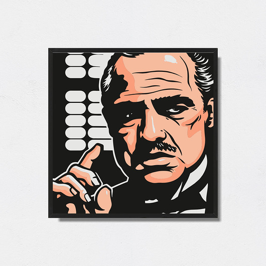 plakaty "The Godfather" grafika