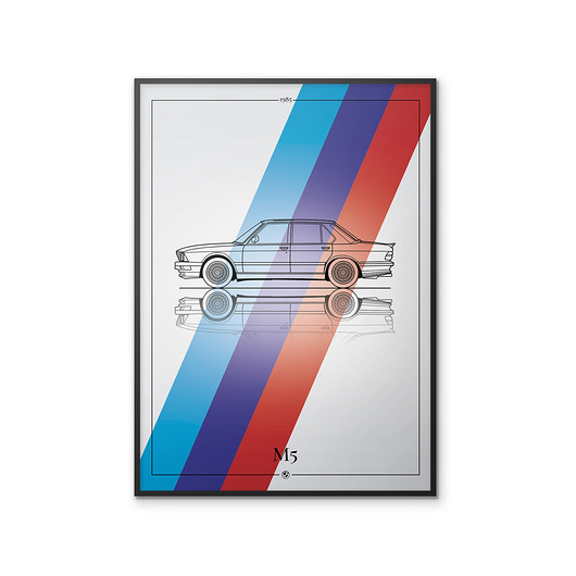 Plakat Motoryzacja - BMW M5 Peszkowski Graphic