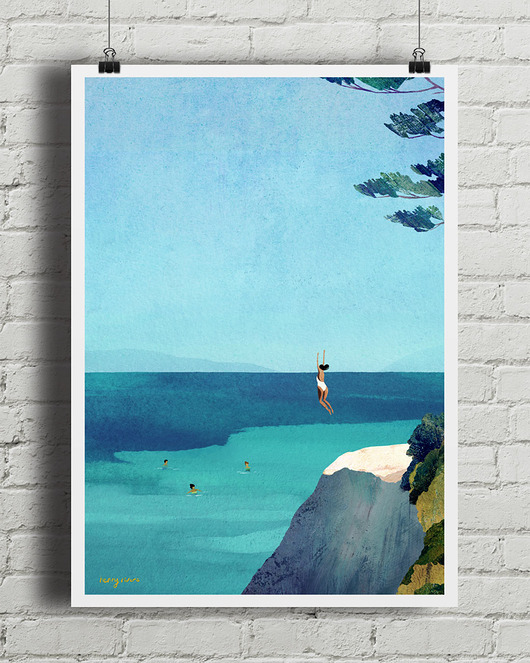 plakaty Letnie przyjemności - plakat fine art