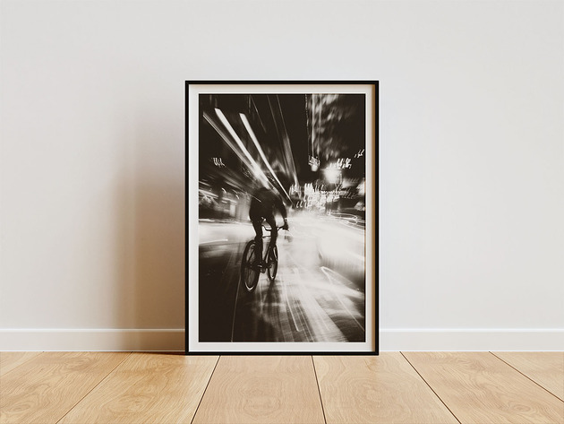 plakaty Plakat - Night biker