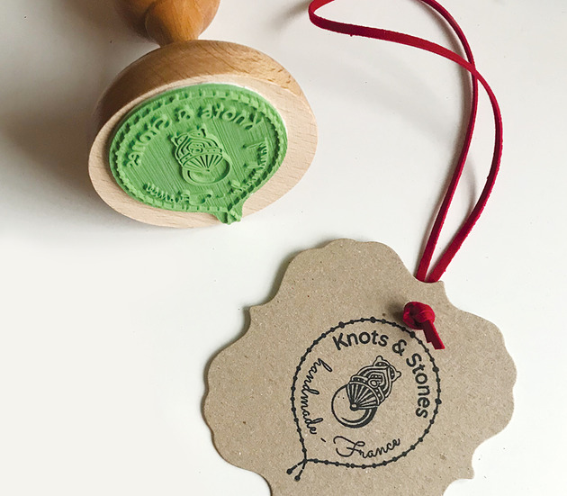 stemple Pieczątka  Logo okrągła  śr.6 cm