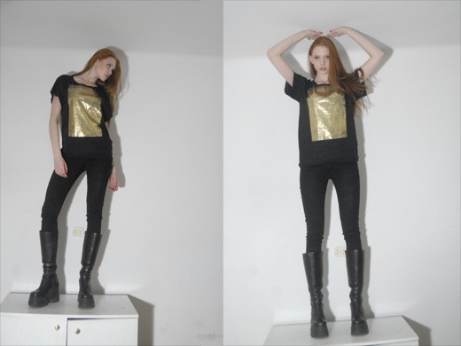 złoto size m  ODIO TEES