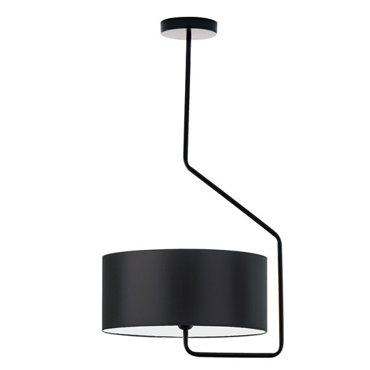 lampy wiszące Czarna ozdobna lampa sufitowa nad stół do jadalni LAVRIO
