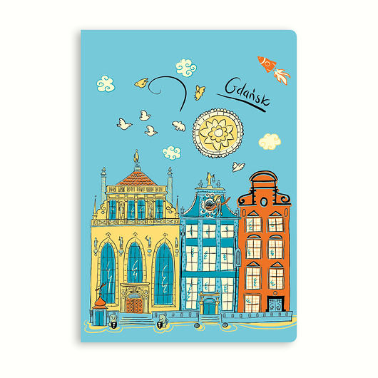 notatniki i albumy Zeszyt Gdańsk Kamieniczki